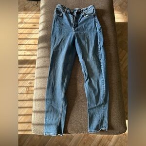 H&M Women's Straight Leg Blue Jeans